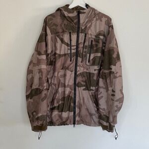 Cabelas Mens XL Camouflage Gore Tex Hooded Jacket Technical Hunting Outerwear